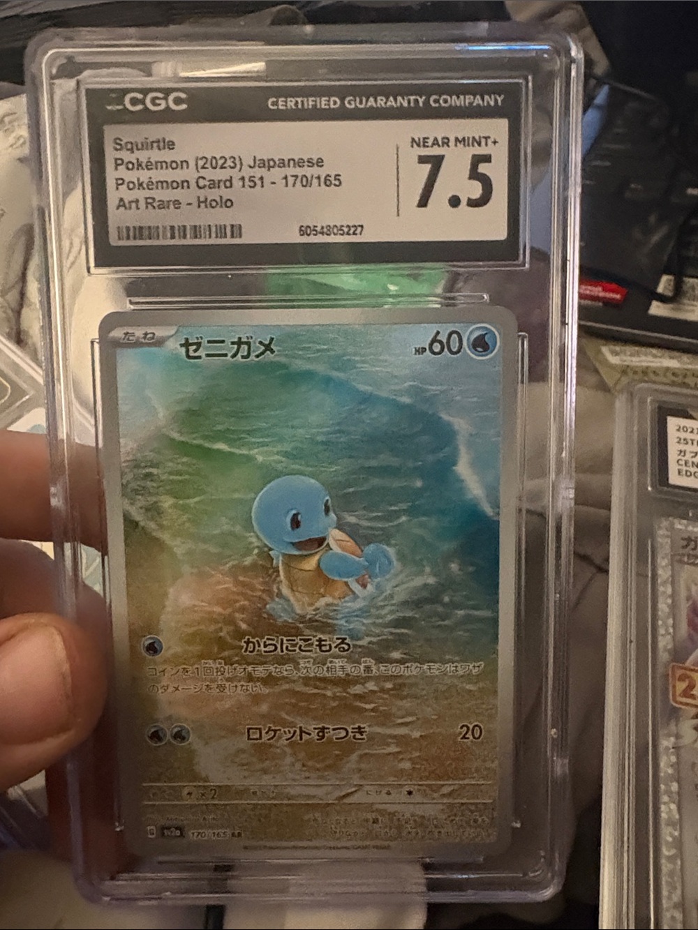 CGC Graded Squirtle Pokémon Japanese Art Rare Holo - Blue/Green 
2023
CGC 7.5
NM